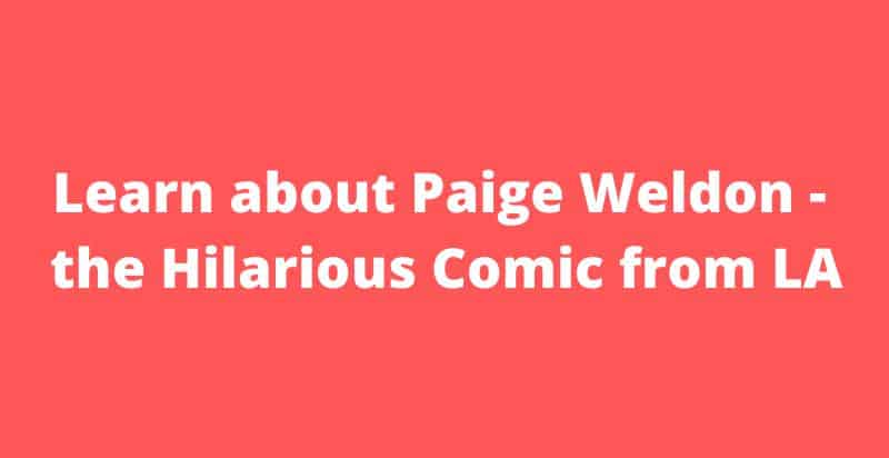 Learn more about Paige Weldon