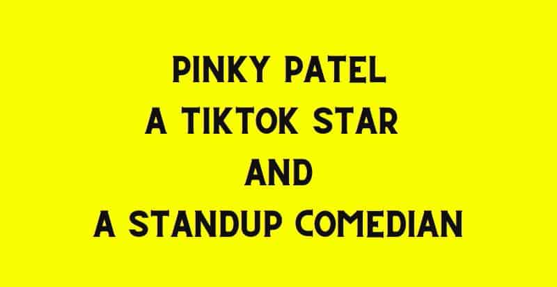 Up-and-coming comedian Pinky Patel